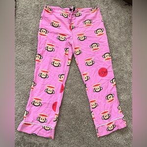 Paul Frank Kids Pajama Bottoms with Monkey Print - Pink